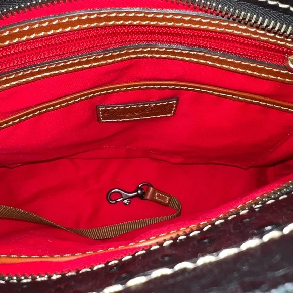 Dooney & Bourke Lexington Black Ostrich small tote - Picture 8 of 12